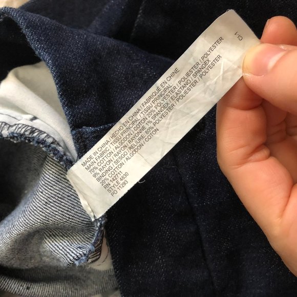 Eloquii Regular Fit Denim Kady Pant Dark Wash - Picture 6 of 9